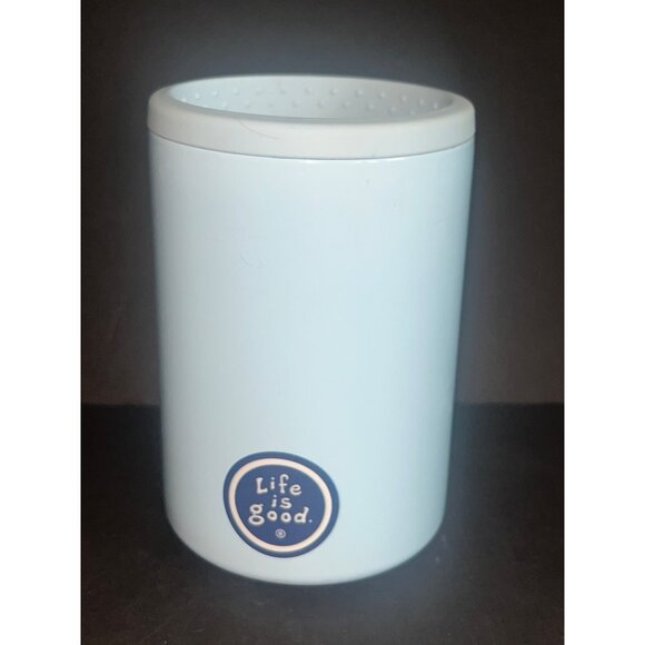 LIFE IS GOOD Slim Can Cooler Koozie Stainless Steel Double Walled Insulated Dog - Picture 2 of 4